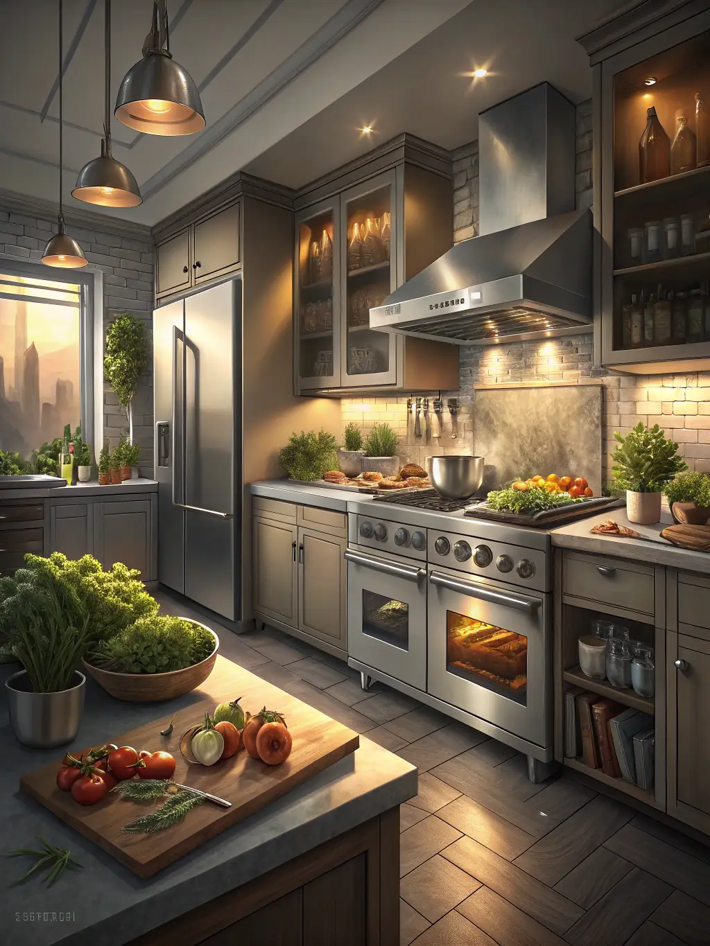 A design-build project showcasing a remodeled kitchen with an open floor plan, modern appliances, and custom cabinetry, reflecting Solid Ground Construction's design-build capabilities.